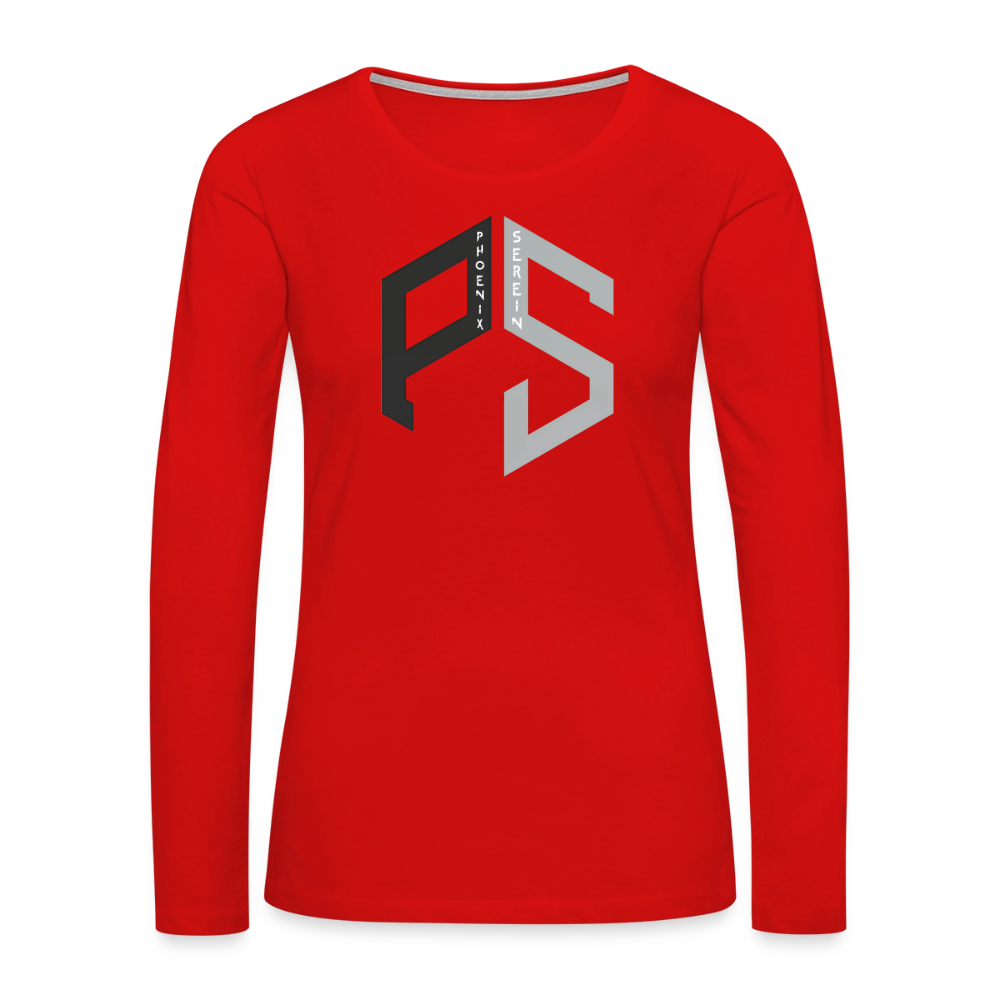 PS Logo Long Sleeve T-Shirt Women - red