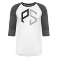 PS Logo Long Sleeve Baseball T-Shirt Men - white/charcoal