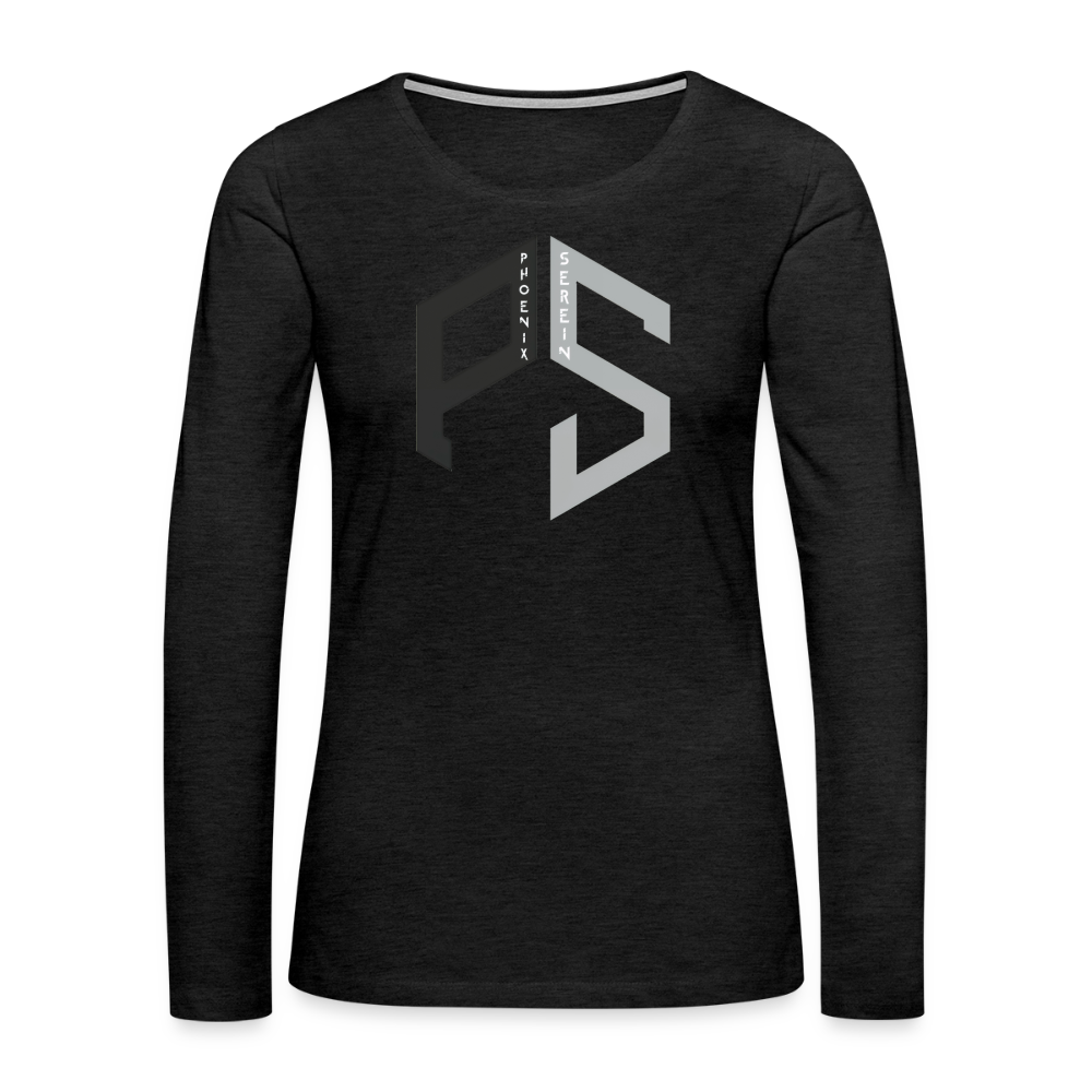 PS Logo Long Sleeve T-Shirt Women - charcoal grey