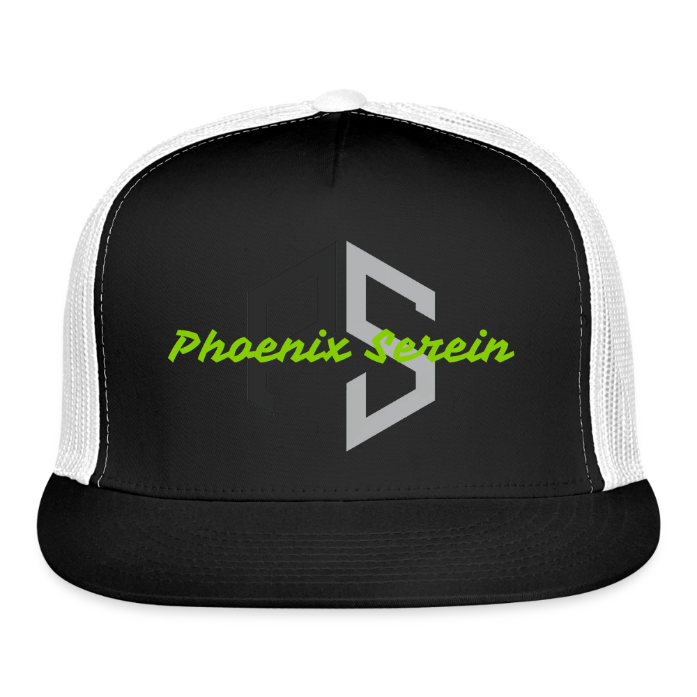 PS Logo Mesh Trucker Hat - black/white