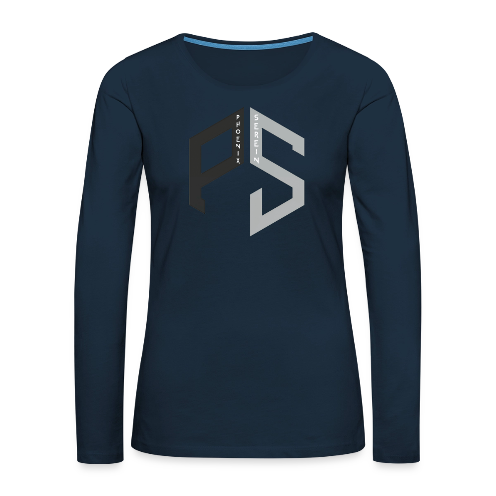 PS Logo Long Sleeve T-Shirt Women - deep navy