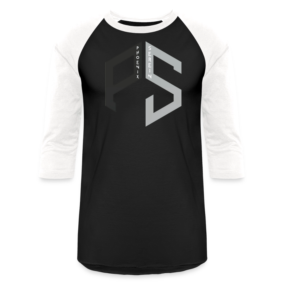 PS Logo Long Sleeve Baseball T-Shirt Men - black/white