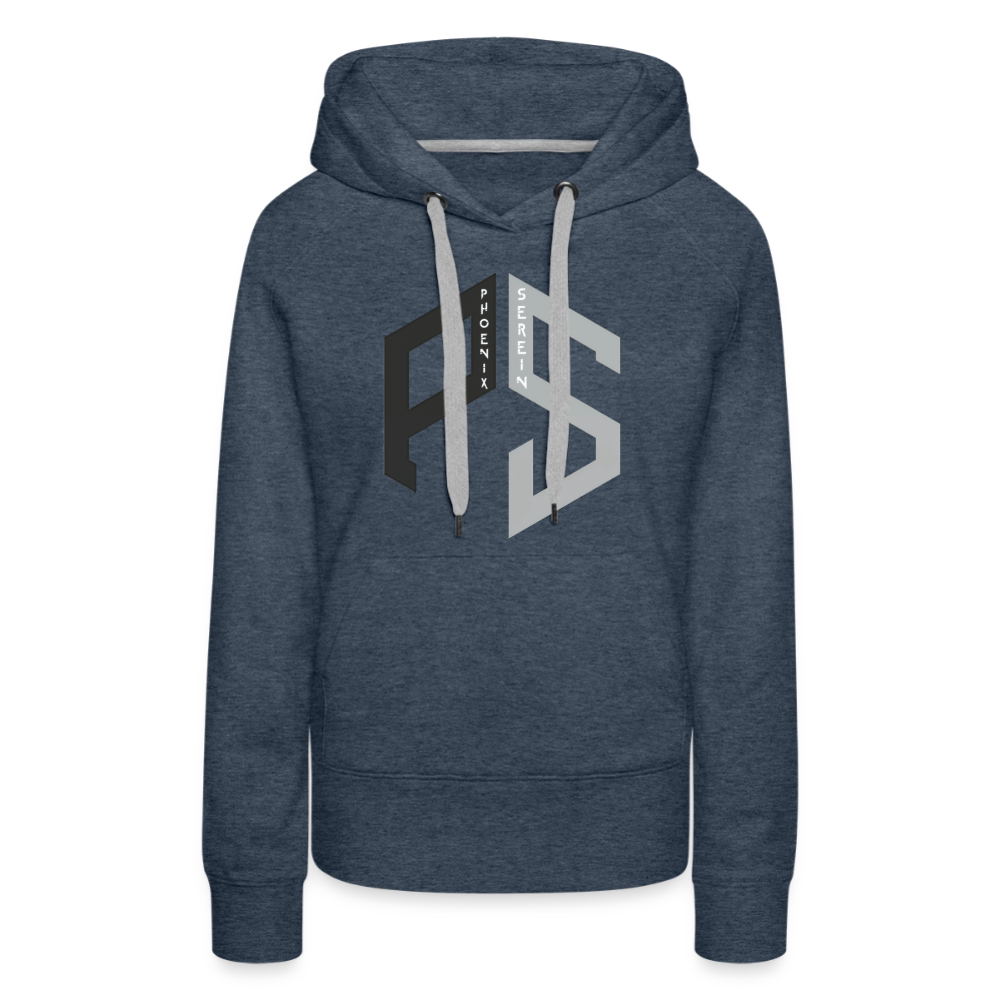 PS Logo Hoodie Women - heather denim