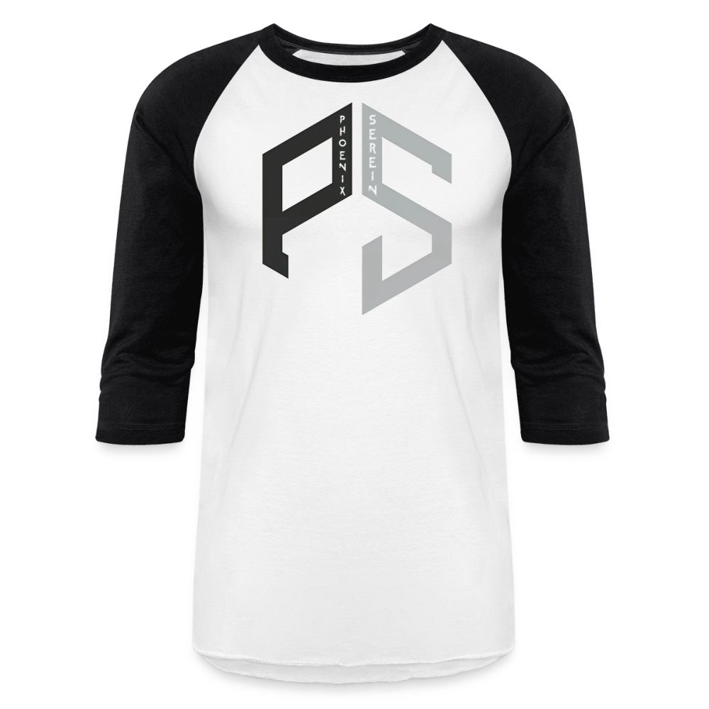 PS Logo Long Sleeve Baseball T-Shirt Men - white/black