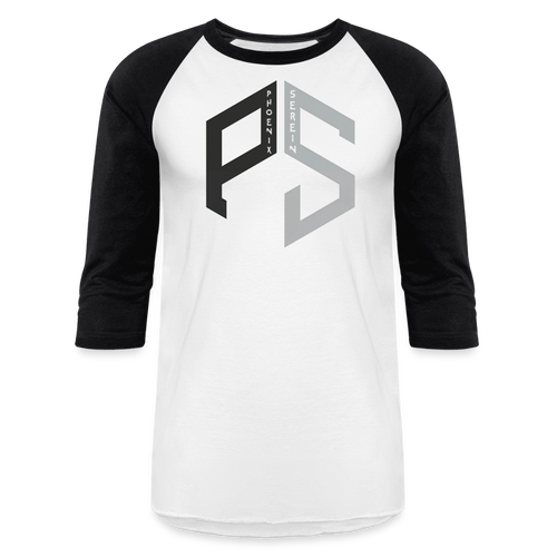 PS Logo Long Sleeve Baseball T-Shirt Men - white/black