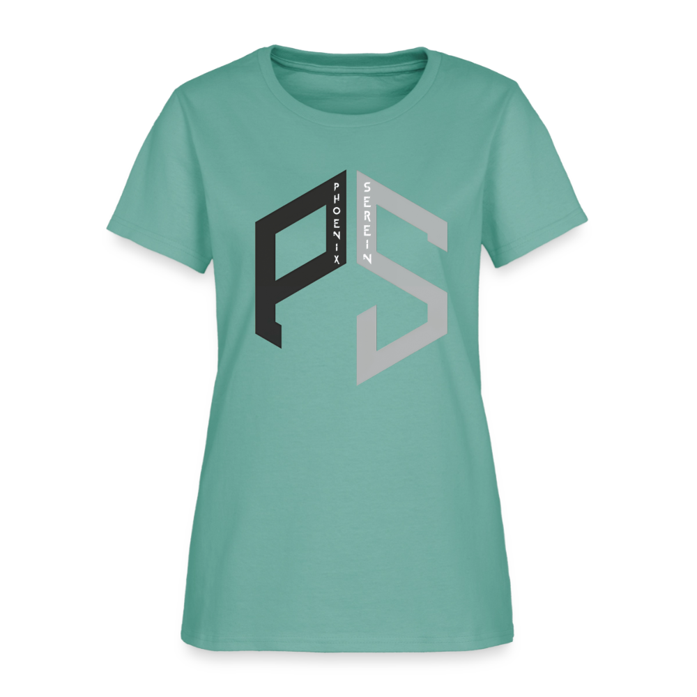 PS Logo T-Shirt Women - aquatic