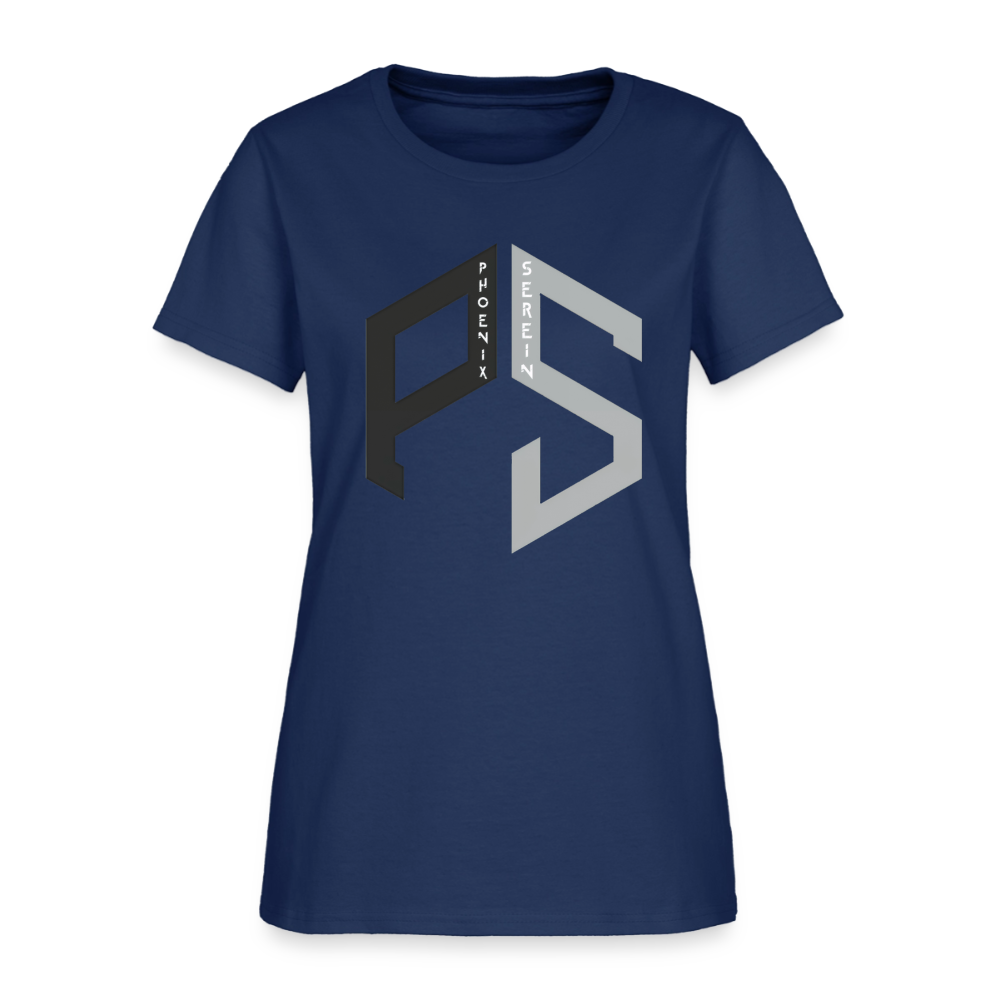 PS Logo T-Shirt Women -  blue dusk