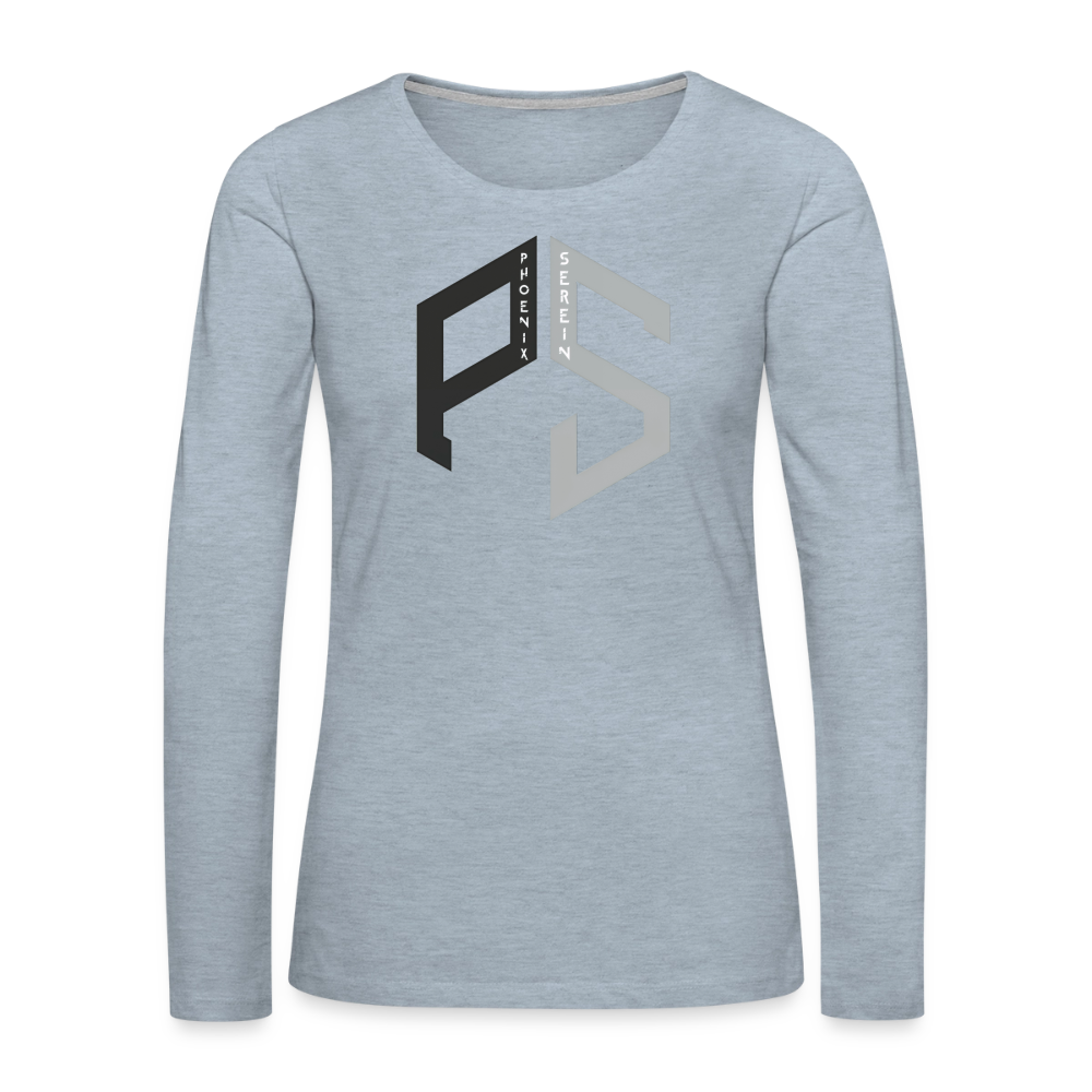 PS Logo Long Sleeve T-Shirt Women - heather ice blue