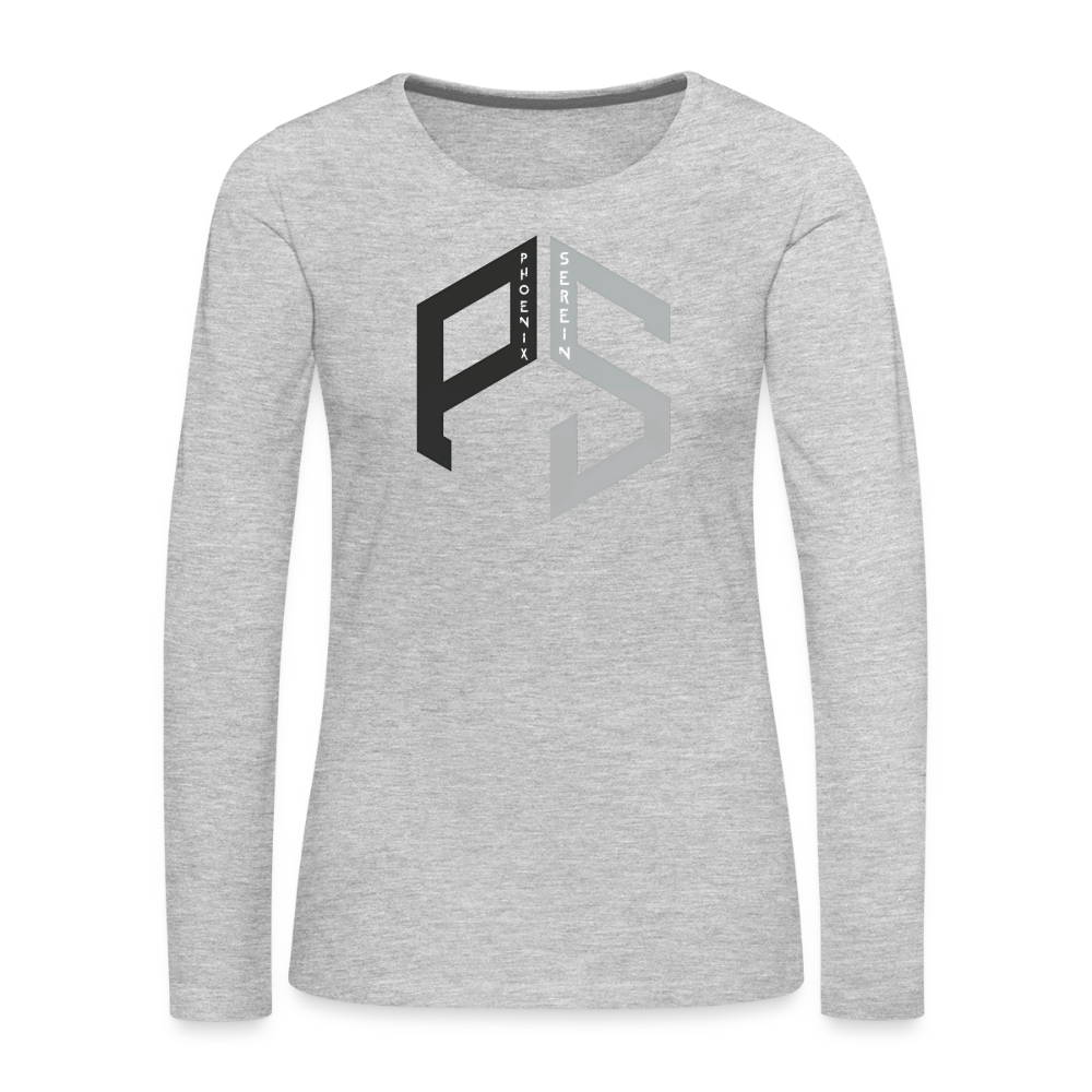 PS Logo Long Sleeve T-Shirt Women - heather gray