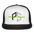 PS Logo Mesh Trucker Hat - white/black